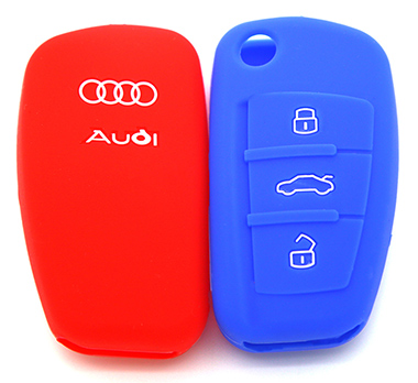 Silicone key case for Audi A4(Embossed)