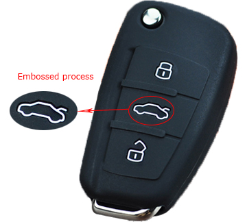 Silicone key shell for Audi A1 car key