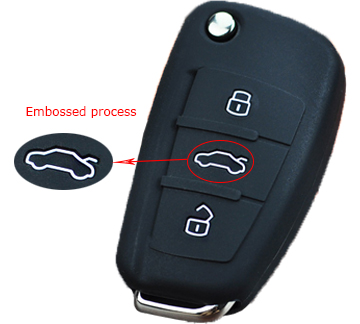 Silicone key shell for Audi A4 car key