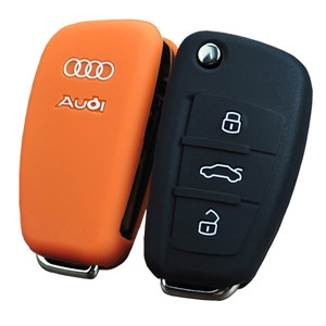 Audi Q7 rubber key cover-Wh...