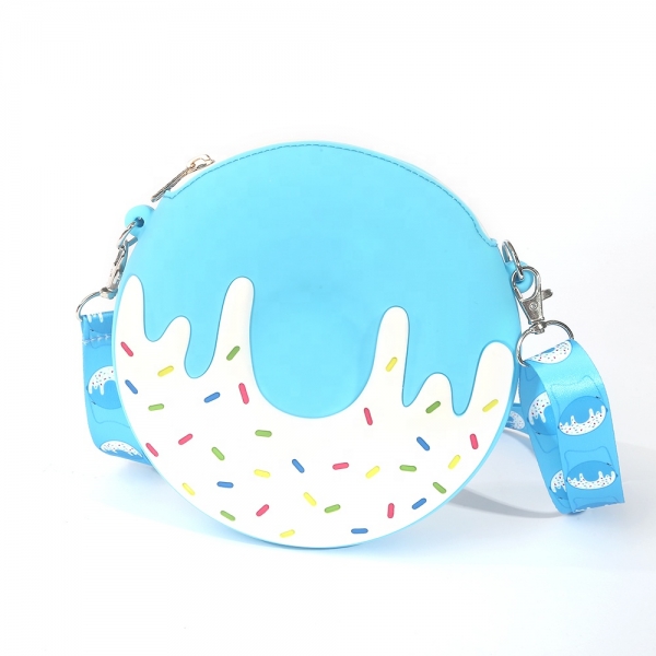 2021 New Arrival Fashion silicone Doughnut Shoulder Bag Design Crossbody Bag For Women