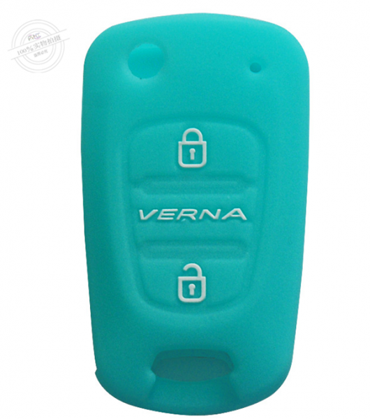 Hyundai Verna key fob covers|cases|protectors|skins with logo ,2 buttons,a variety of colors,completely natural silicone.