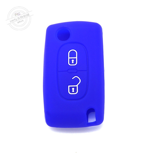 Citroen key remote cases|covers|protectors|skins without logo,2 Buttons,10 colors,completely natural silicone.