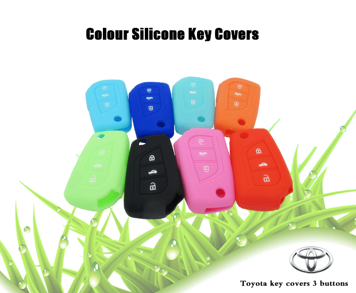 Toyota  Mark X car key covers, adopting silicone material to produce environmental-protection for car, colorful key cover for car.