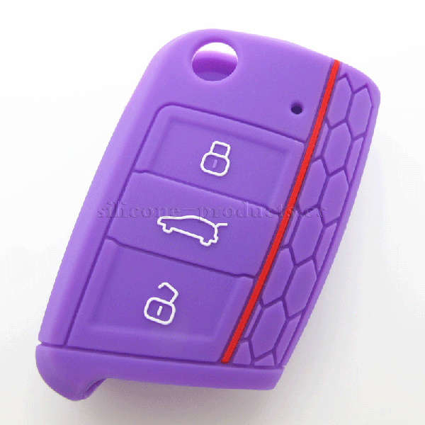 Golf7 car key cover,purple, 3...