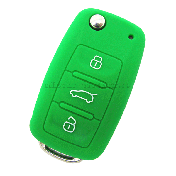 Passat car key cover,green,3 buttons