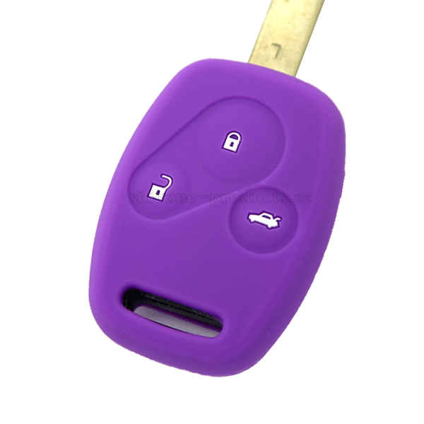 FIT car key cover,purple,3 buttons,with logo