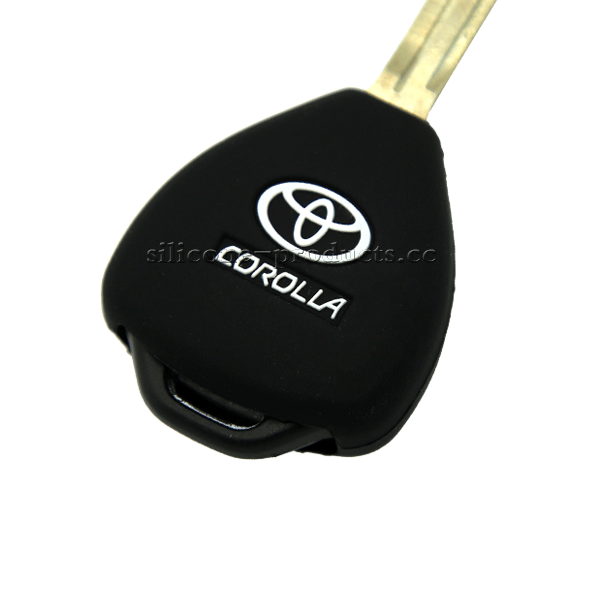 Toyota Key Cover Silicone Corolla Car Key Cover with 2 Buttons and Logo
