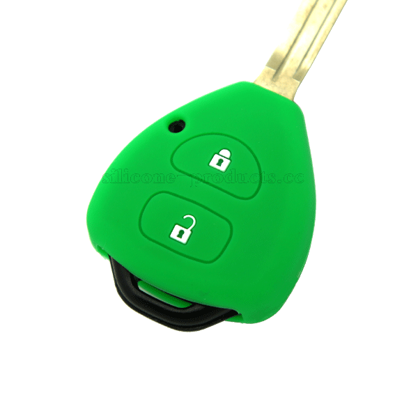 Corolla car key cover,green,2 buttons,with logo