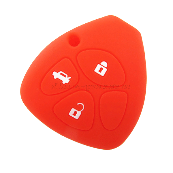 Camry car key cover,red,4 buttons,with logo