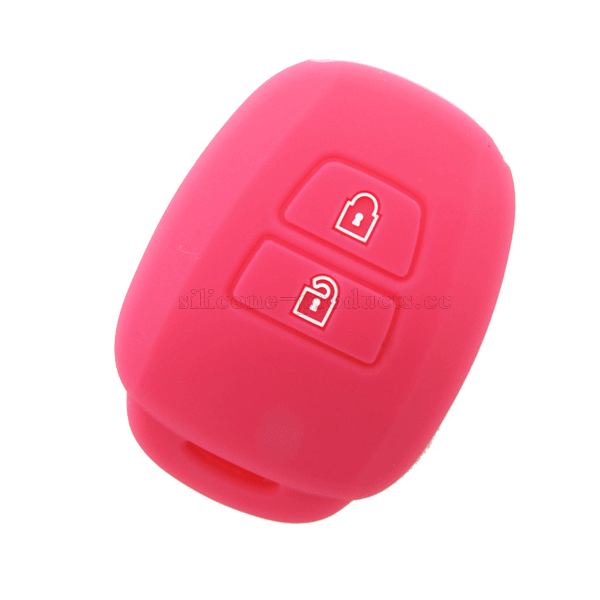 Vios car key cover,red,2 buttons,embossed design