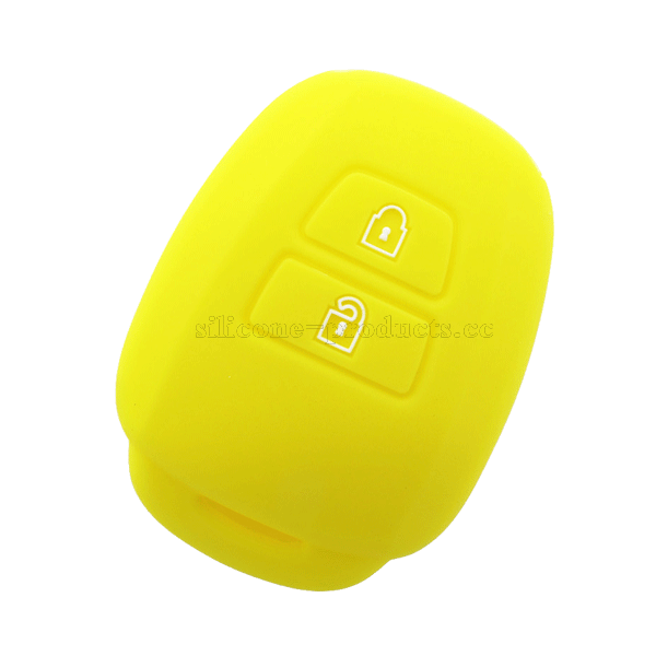 Vios car key cover,yellow,2 buttons,embossed design