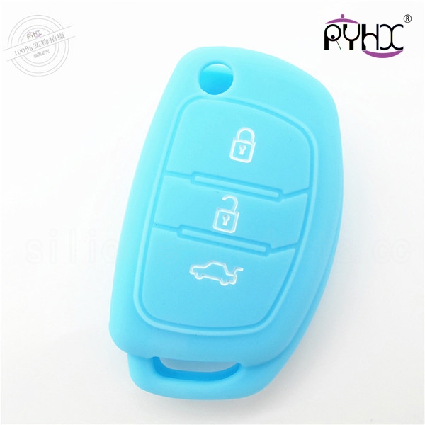 Hyundai mistra car key silicone shell, car key cover for Hyundai mistra, colorful car key silicone protective case