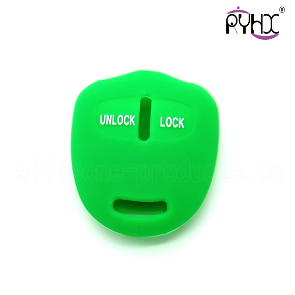 Mitsubishi silicone car key skin, wholesale silicone car key protective cover, high quality car key silicone casing, green key case for car.