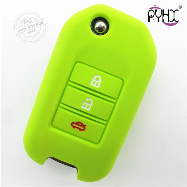 Honda silicone key case, wholesale car key silicone covers in China, durable car key fob silicone covers,shell, comfortable key skin.