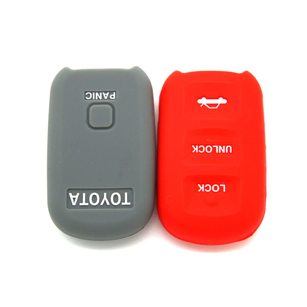 silicone rubber key fob covers for Toyota Runner smart key fob 3 buttons