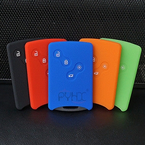 Online wholesale colorful and beautiful  silicone key cover case for 4 button Renault Laguna Megane Koleos car key/remote.