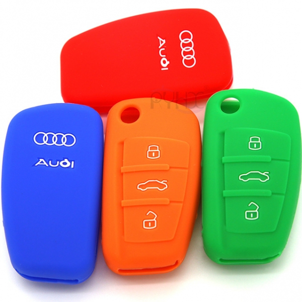 Silicone auto key cover for Audi Q7