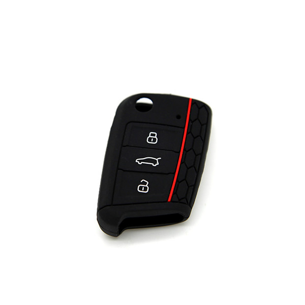 Golf7 car key cover,purple, 3 buttons.