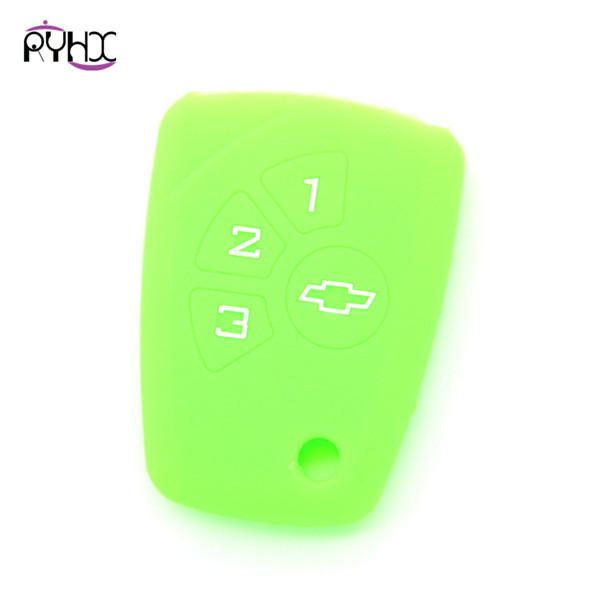 Chevrolet custom key covers|cases|protectors|skins without logo,3 buttons,a variety of colors,completely natural silicone.