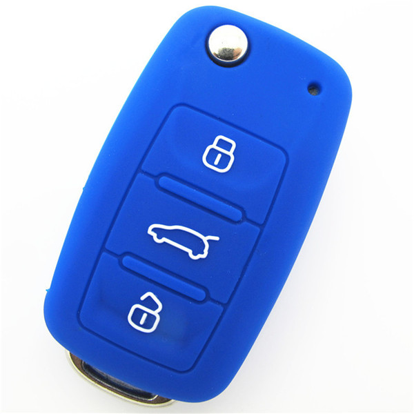 Volkswagen Beetle car Key Cover|Case|protector|skin with logo,3 buttons and silicone.