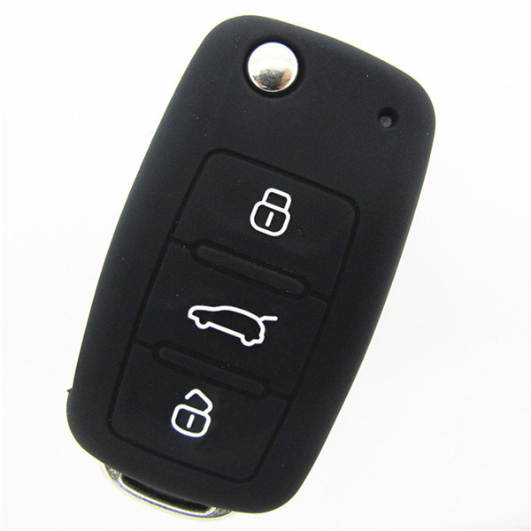 Volkswagen Beetle car Key Cover|Case|protector|skin with logo,3 buttons and silicone.