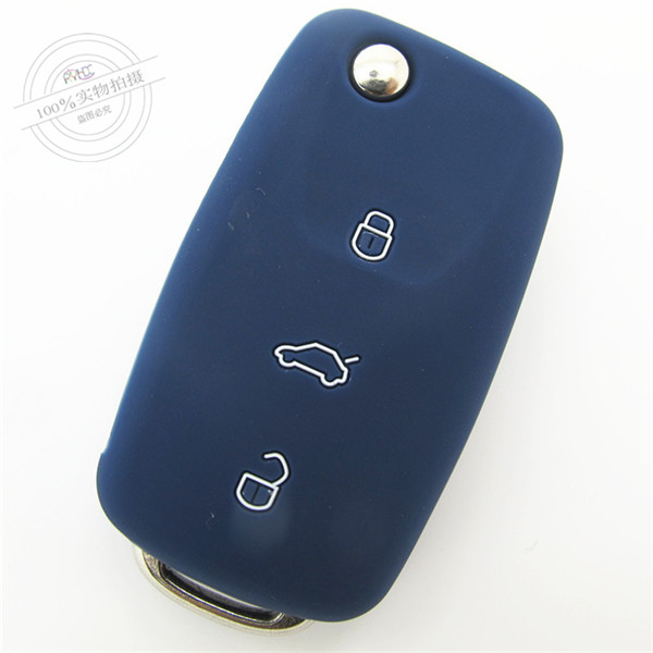 Volkswagen generic car key cover |Case|protector|skin with logo,3 buttons,completely natural silicone.