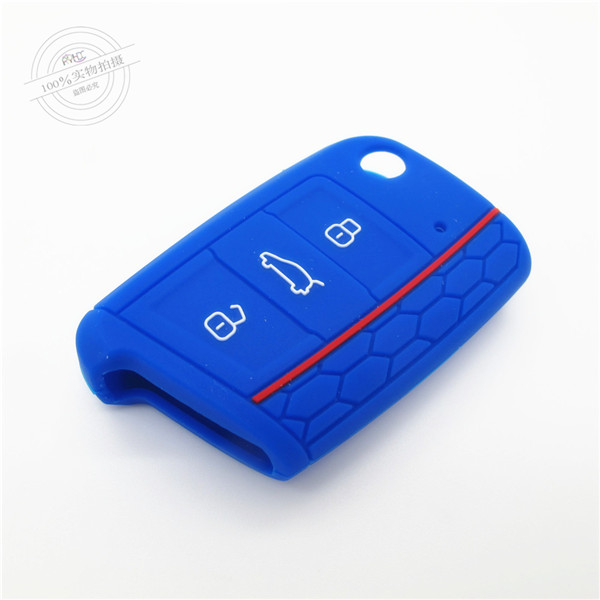  Golf7 car key cover,glow green in the dark,3 buttons.