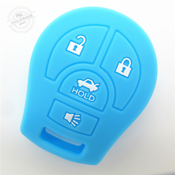Nissan SYLPHY key fob covers|cases|protectors|skins with logo for Tiida|March|Sunnykey ,4 buttons,a variety of colors,completely natural silicone.