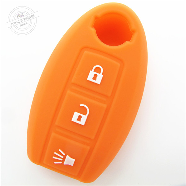 Nissan MARCH key fob covers|cases|protectors|skins with logo for Livina|Tiida|Qashqai ,3 buttons,a variety of colors,completely natural silicone.