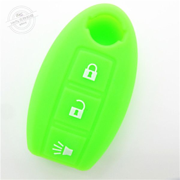 Nissan MARCH key fob covers|cases|protectors|skins with logo for Livina|Tiida|Qashqai ,3 buttons,a variety of colors,completely natural silicone.