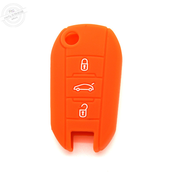  Peogeot 308 key fob covers|cases|protectors|skins with logo,3 buttons,a variety of colors,completely natural silicone.