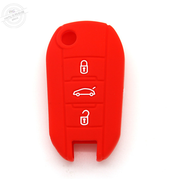  Peogeot 308 key fob covers|cases|protectors|skins with logo,3 buttons,a variety of colors,completely natural silicone.