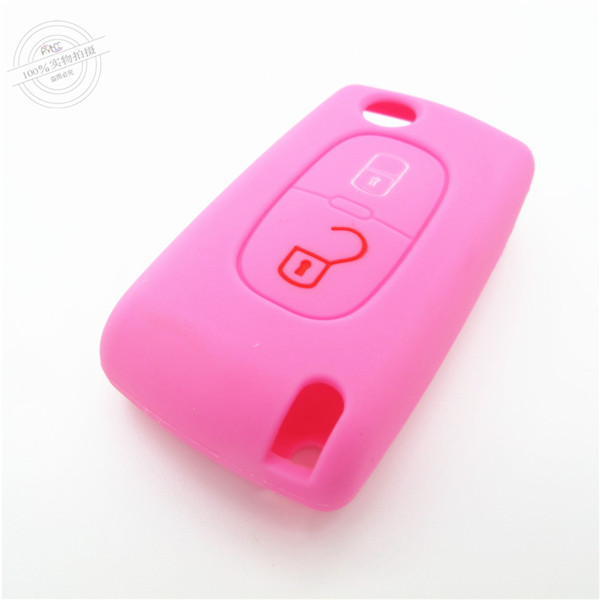 Peogeot  207 key fob covers|cases|protectors|skins without logo,2 buttons,a variety of colors,completely natural silicone.