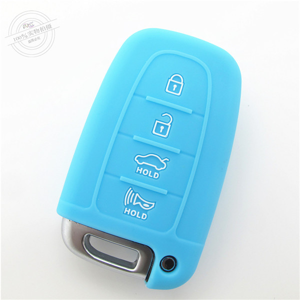 Hyundai IX35 key fob covers|cases|protectors|skins with logo for New Sonata|Sonata|NFC|Equus|ROHENS|Coupe,4 buttons,a variety of colors,completely natural silicone.