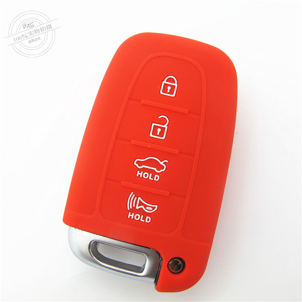 Hyundai IX35 key fob covers|cases|protectors|skins with logo for New Sonata|Sonata|NFC|Equus|ROHENS|Coupe,4 buttons,a variety of colors,completely natural silicone.