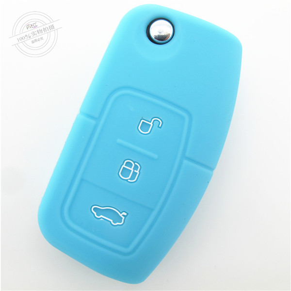 Ford Focus key fob covers|cases|protectors|skins with logo for Ecosport|New Fiestav|Old Mondeo|New Focus|New Fiesta,3 buttons,a variety of colors,completely natural silicone.