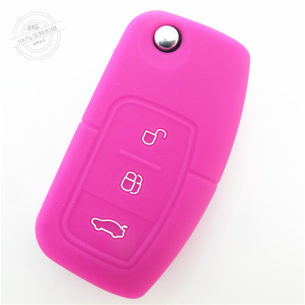 Ford Focus key fob covers|cases|protectors|skins with logo for Ecosport|New Fiestav|Old Mondeo|New Focus|New Fiesta,3 buttons,a variety of colors,completely natural silicone.