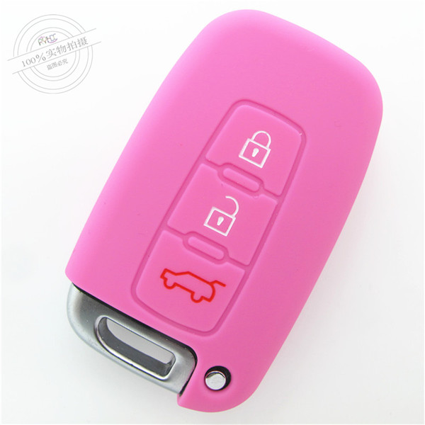 Hyundai Tucson IX35 key fob covers|cases|protectors|skins with logo for Santa Fe IX45,3 buttons,a variety of colors,completely natural silicone.