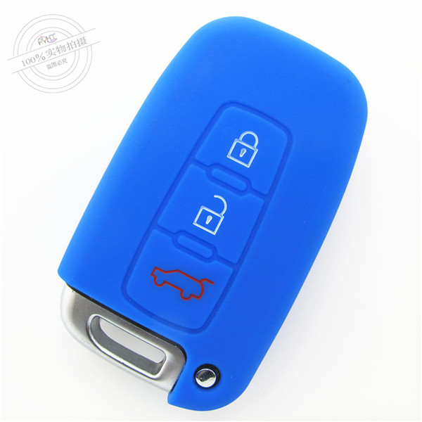 Hyundai Tucson IX35 key fob covers|cases|protectors|skins with logo for Santa Fe IX45,3 buttons,a variety of colors,completely natural silicone.