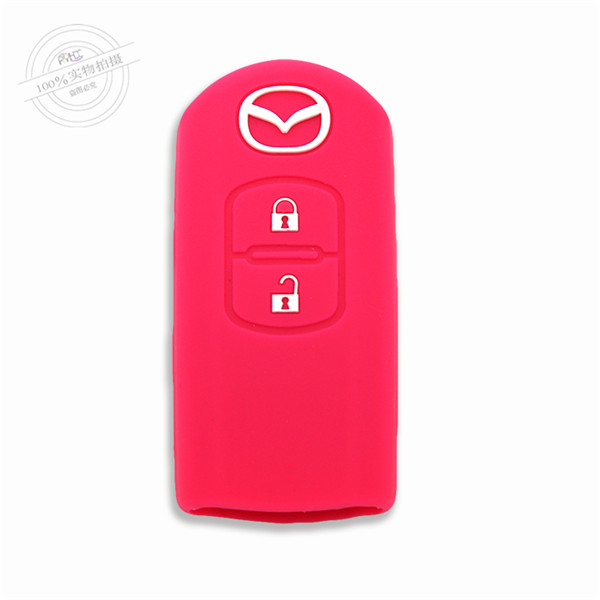 Mazda M3 car key covers|cases|protectors|skins with logo for Mazda M6,2 buttons,blue,completely natural silicone.