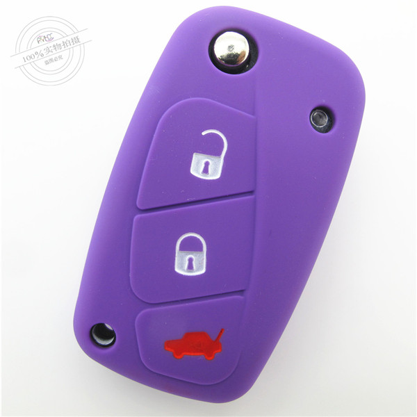 Fiat panda key fob covers|cases|protectors|skins with logo,8 colors,completely natural silicone.