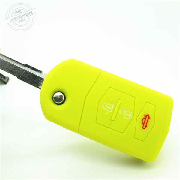 Mazda M6 key cases|covers|protectors|skins with logo for Mazda M3,3 buttons,a variety of colors,completely natural silicone.