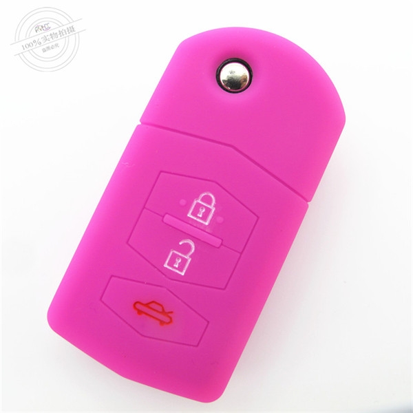 Mazda M6 key cases|covers|protectors|skins with logo for Mazda M3,3 buttons,a variety of colors,completely natural silicone.