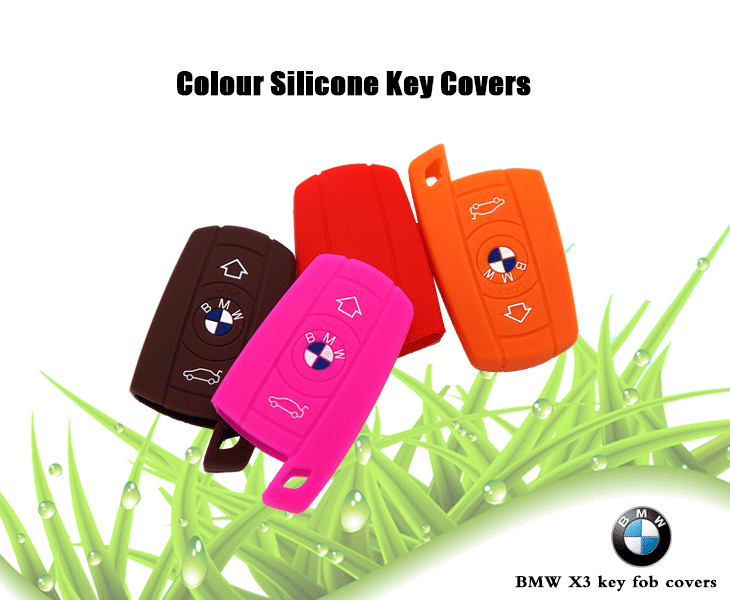 BMW X3 key fob covers, effectively protect the car key from water and dust, have advantages of temperature resistance, wear resistance, colorful silicone car key fob skin protector for BMW. BMW X3 key fob covers, effectively protect the car key from water and dust, have advantages of temperature resistance, wear resistance, colorful silicone car key fob skin protector for BMW.