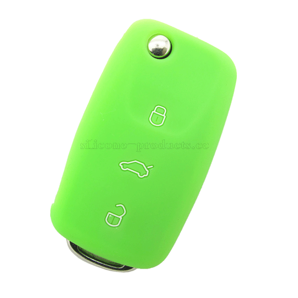 Polo car key cover,green,3 bottons,with logo