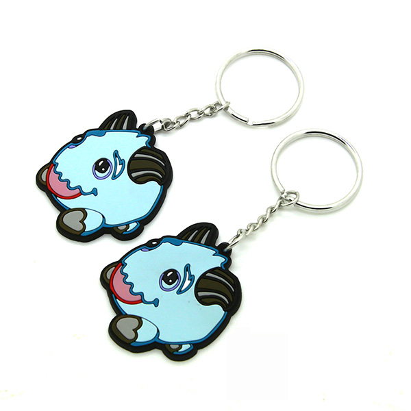 Rubber pvc keychains for any key