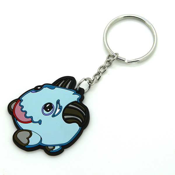 Rubber pvc keychains for any key