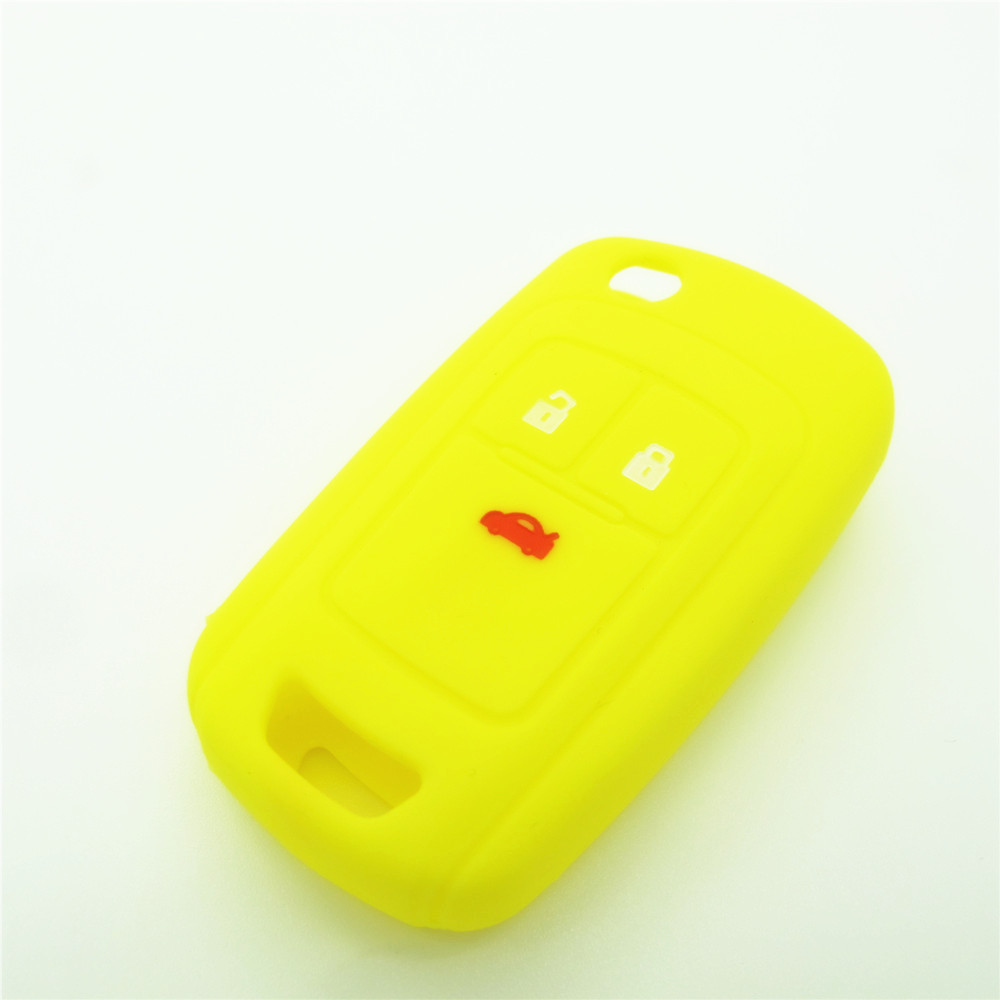 car key case,car key cover,colored silicone car key cover,wholesale silicone products,silicone beautiful cover, key protector for Buick,3 buttons,many colors