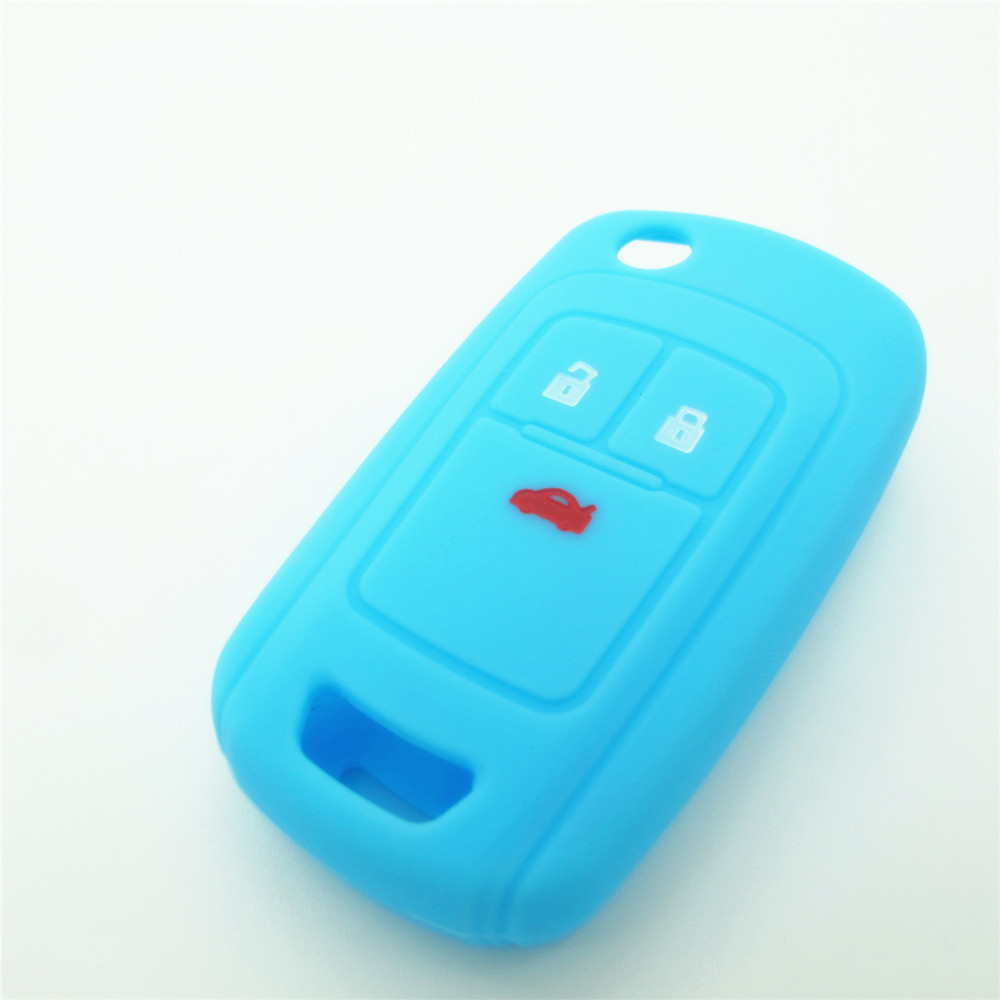 car key case,car key cover,colored silicone car key cover,wholesale silicone products,silicone beautiful cover, key protector for Buick,3 buttons,many colors